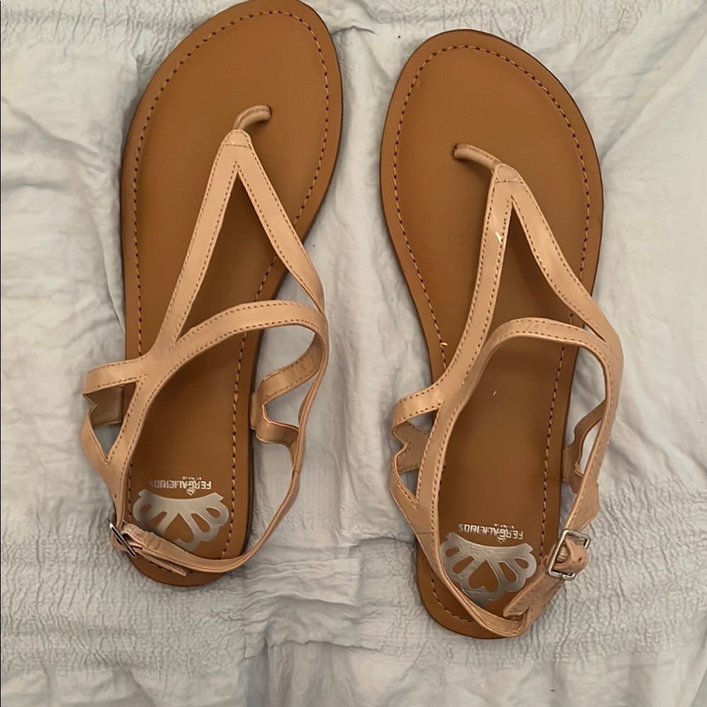 Fergalicious Women's Tan Sandals